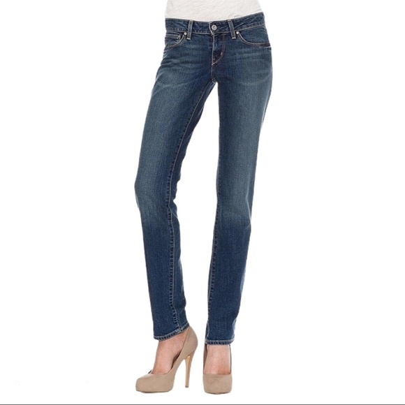 LEVI’S Bold Curve Modern Rise Straight Fit Jeans With Pockets Denim Blue Sz 8/29 - Picture 1 of 12